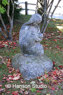 Peterborough, NH - Mother/Child Sculpture - Fall